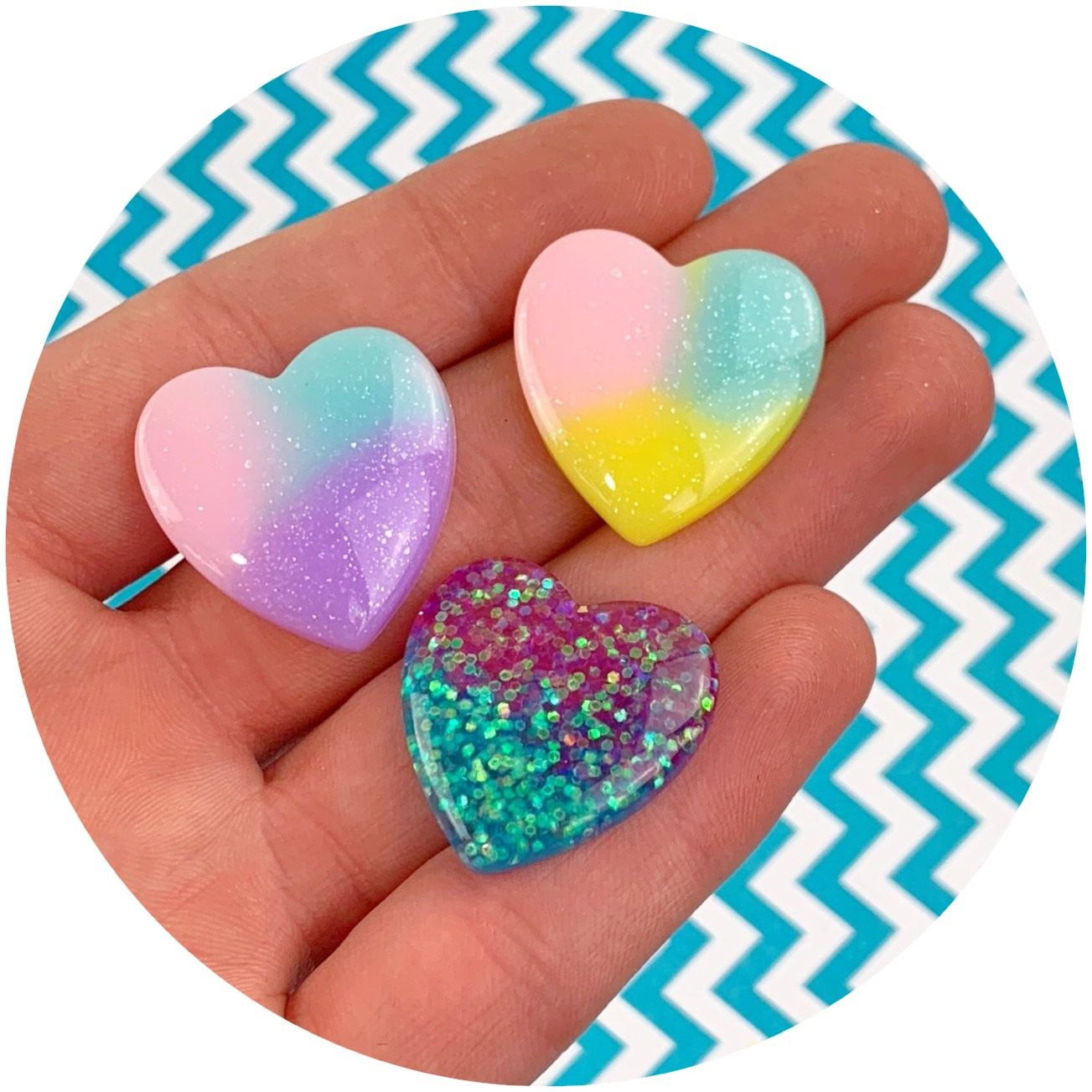 Jumbo Heart Charms - Shop Slime Supplies - Dope Slimes