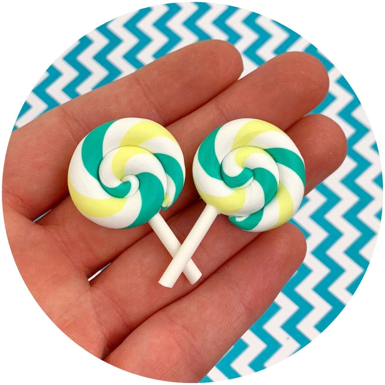 Lollipop Charms - Fimo Slices - Dope Slimes LLC - Dope Slimes LLC