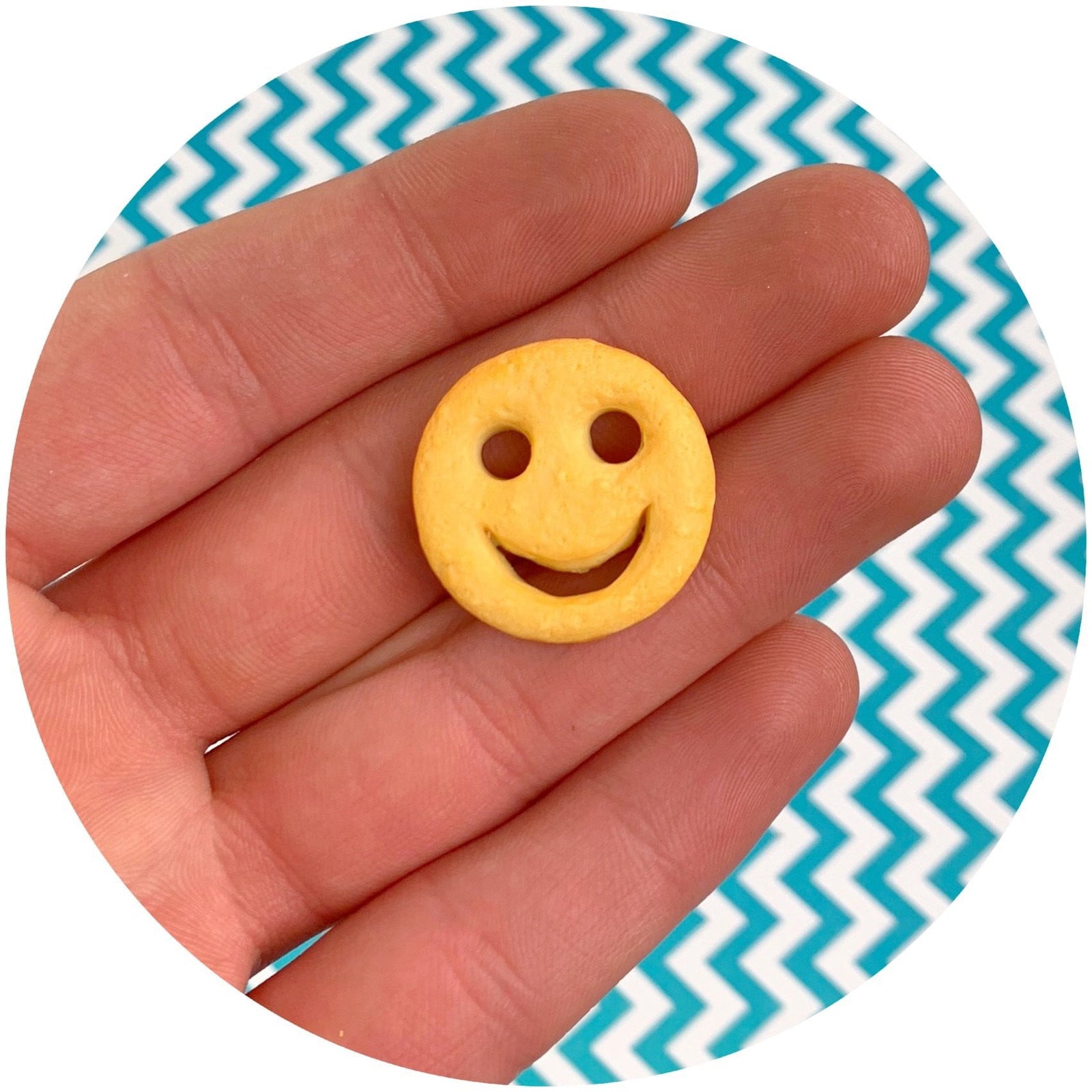 Smiley Fry Charm - Fimo Slices - Dope Slimes LLC - Dope Slimes LLC