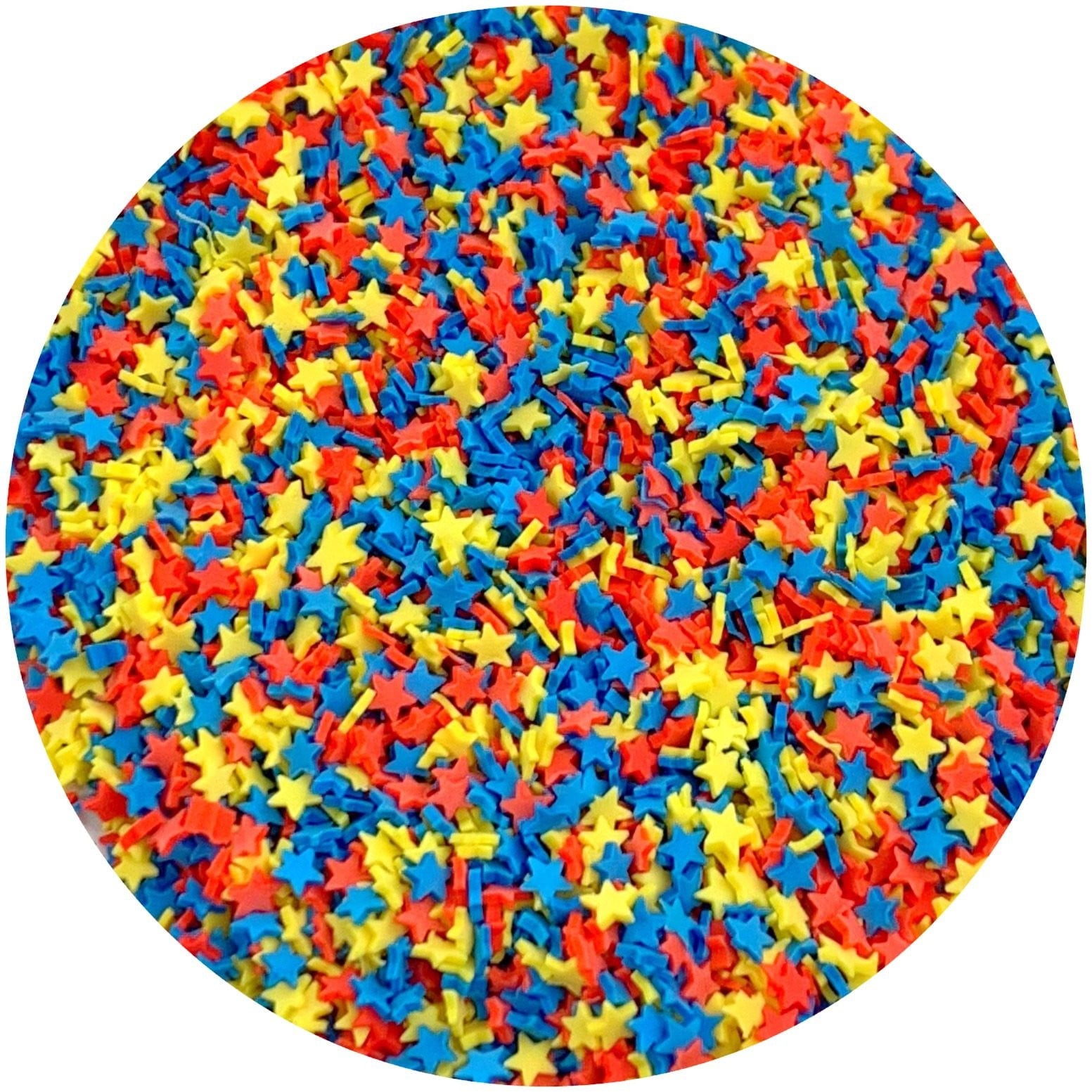 Star Sprinkles V2 - Fimo Slices - Dope Slimes LLC - Dope Slimes LLC