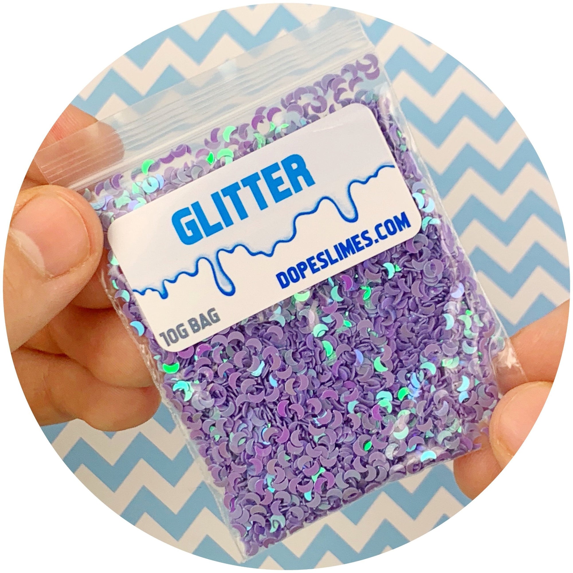 Holographic Moons - Fimo Slices - Dope Slimes LLC - Dope Slimes LLC