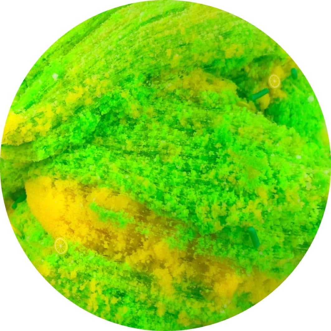 Lemon Lime Twist Cloud Slime - Shop Slime - Dope Slimes
