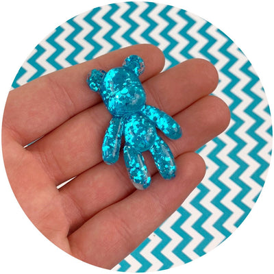 Holographic Glitter Bear Charms - Shop Slime Supplies - Dope Slimes