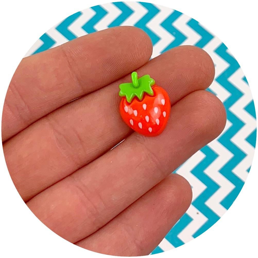 Strawberry Charm - Fimo Slices - Dope Slimes LLC - Dope Slimes LLC