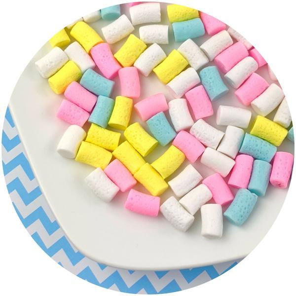 Mixed Mini Marshmallows - Fimo Slices - Dope Slimes LLC - Dope Slimes LLC