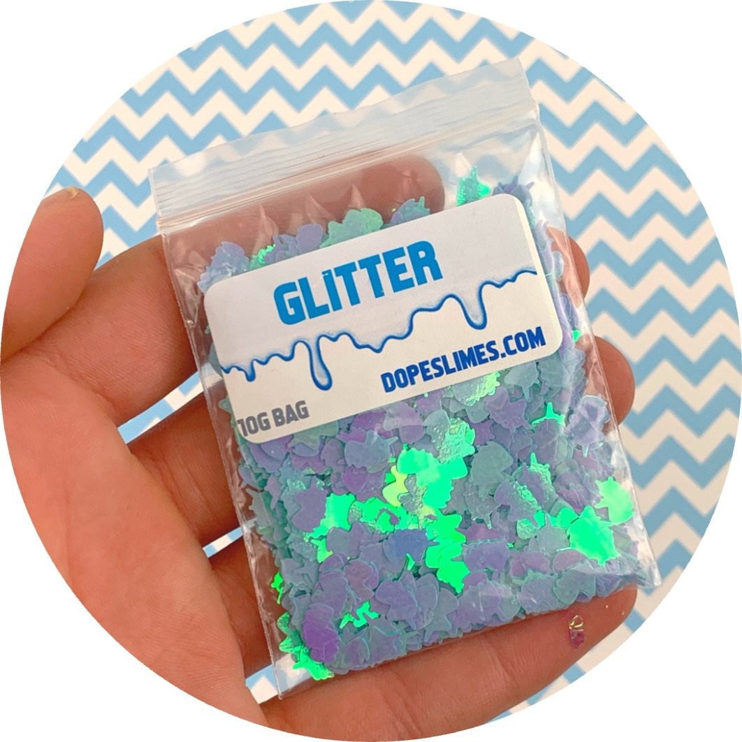 Turquoise Holographic Unicorns - Shop Slime Supplies - Dope Slimes