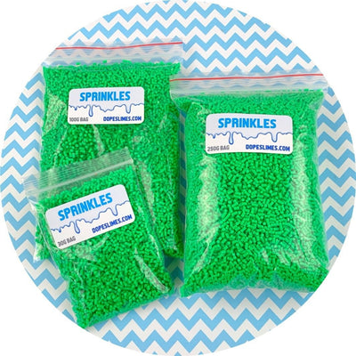Green Sprinkles - Shop Slime Supplies - Dope Slimes