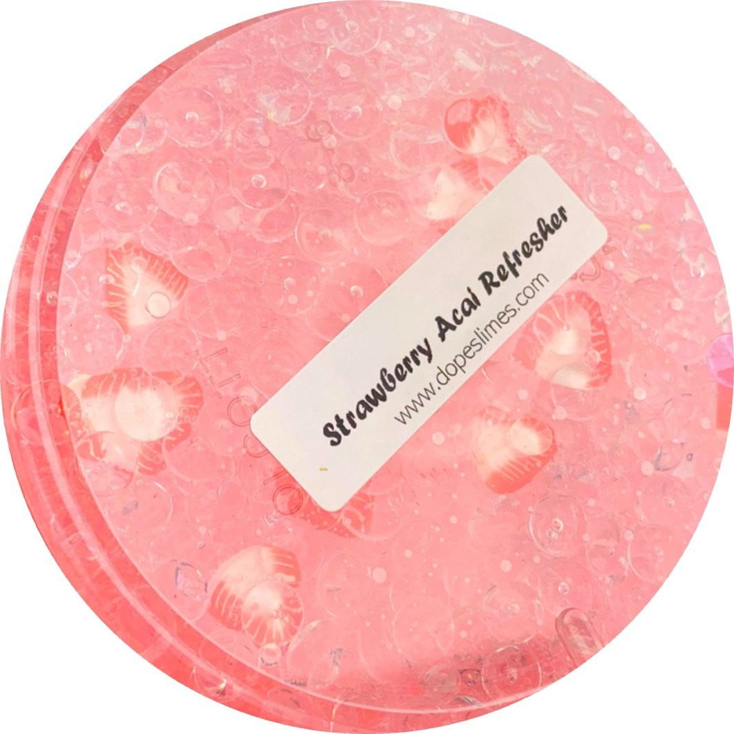 Strawberry Acai Refresher Slime Scented - Shop Slime - Dope Slimes