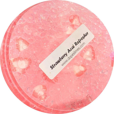 Strawberry Acai Refresher Slime Scented - Shop Slime - Dope Slimes