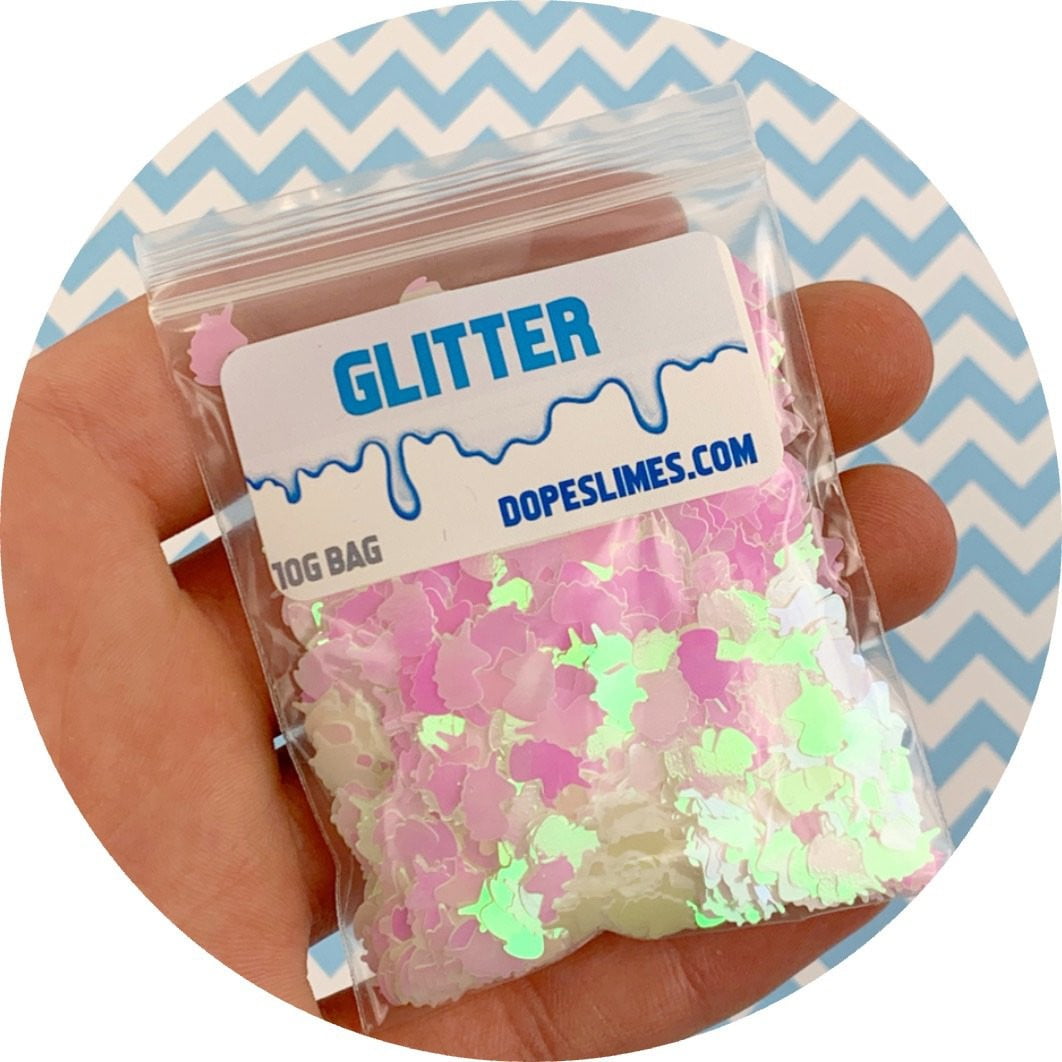 White Holographic Unicorns - Shop Slime Supplies - Dope Slimes