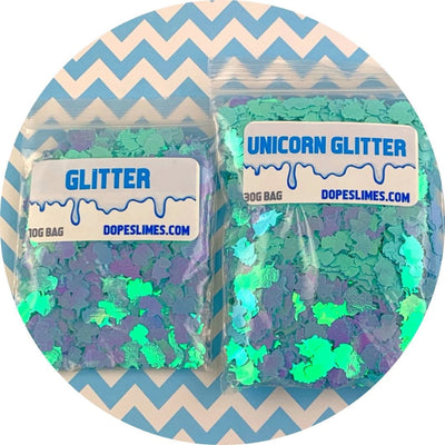 Turquoise Holographic Unicorns - Shop Slime Supplies - Dope Slimes