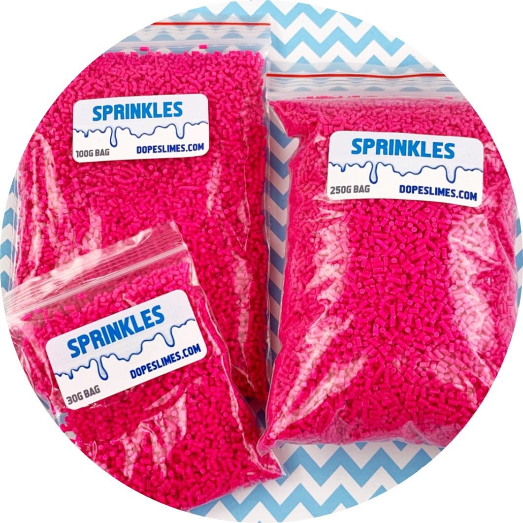 Hot Pink Sprinkles - Shop Slime Supplies - Dope Slimes