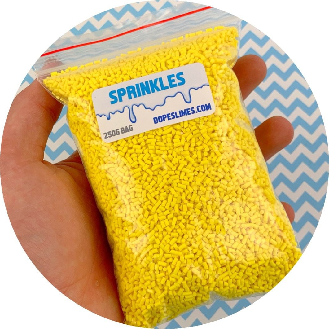 Yellow Sprinkles - Shop Slime Supplies - Dope Slimes