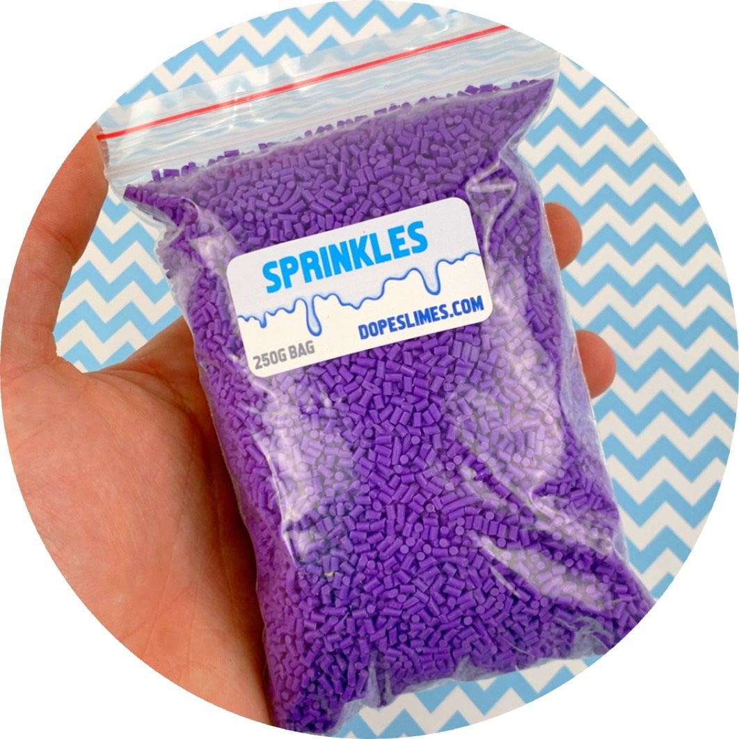 Purple Sprinkles - Shop Slime Supplies - Dope Slimes