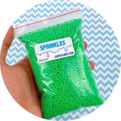 Green Sprinkles - Shop Slime Supplies - Dope Slimes