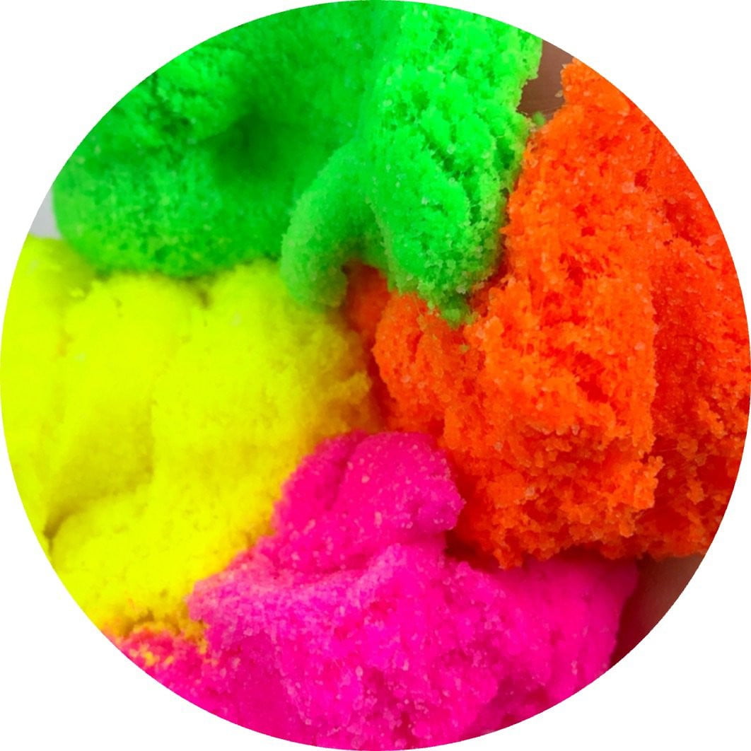 Neon Gummy Worm Cloud Slime - Shop Slime - Dope Slimes