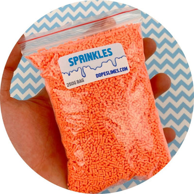 Orange Sprinkles - Shop Slime Supplies - Dope Slimes