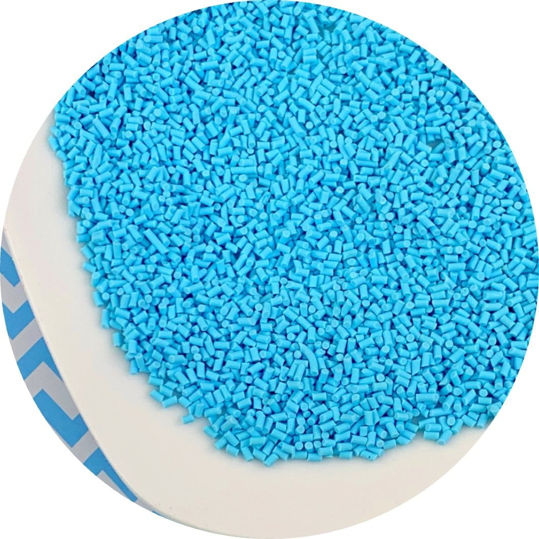 Pastel Blue Sprinkles - Fimo Slices - Dope Slimes LLC - Dope Slimes LLC