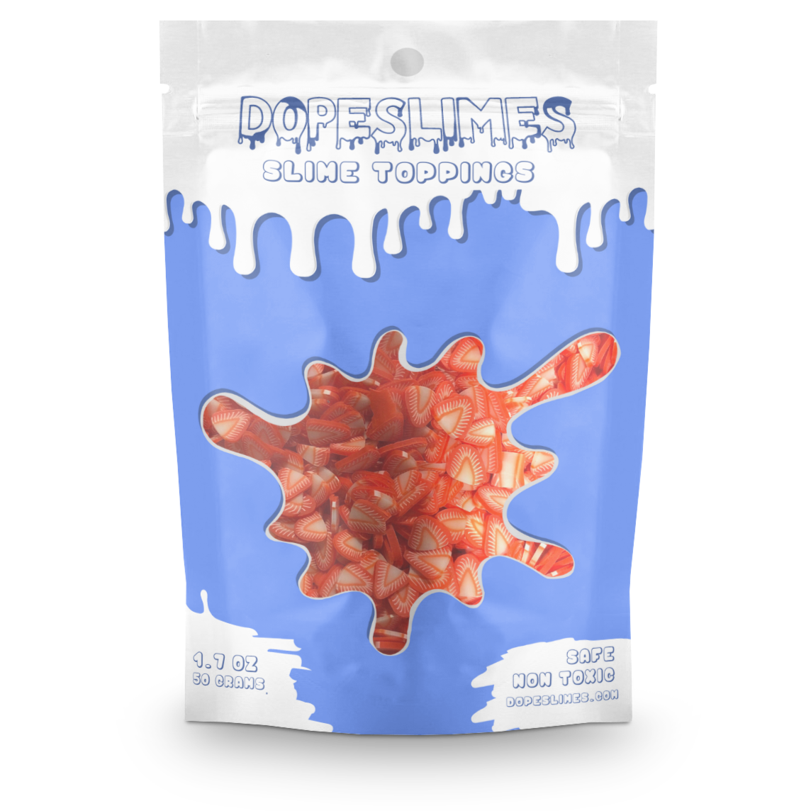 Strawberry Fimo Slices V2 - Shop Slime Toppings - Dope Slimes