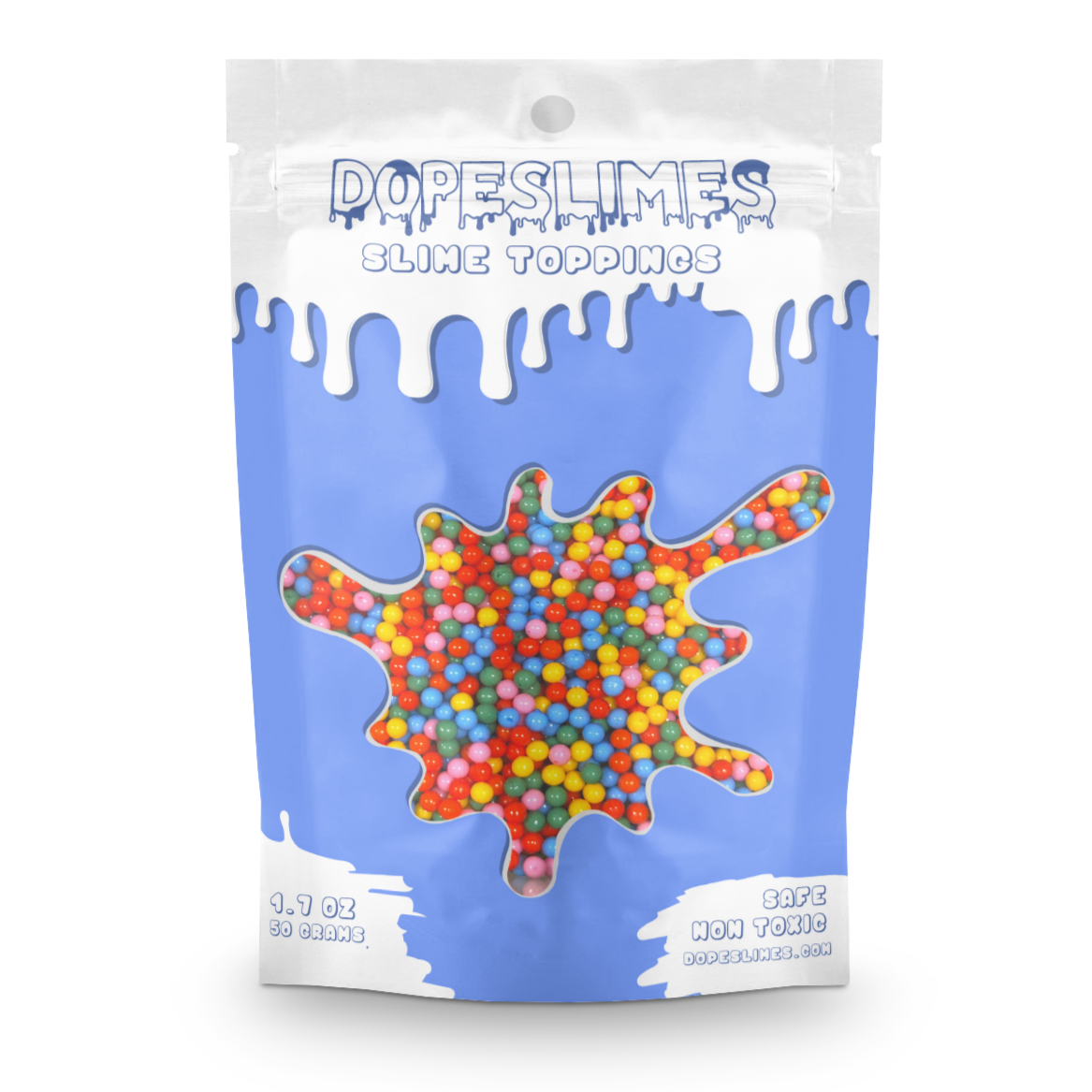 Rainbow Pearl Boba Sprinkles - Shop Slime Toppings - Dope Slimes